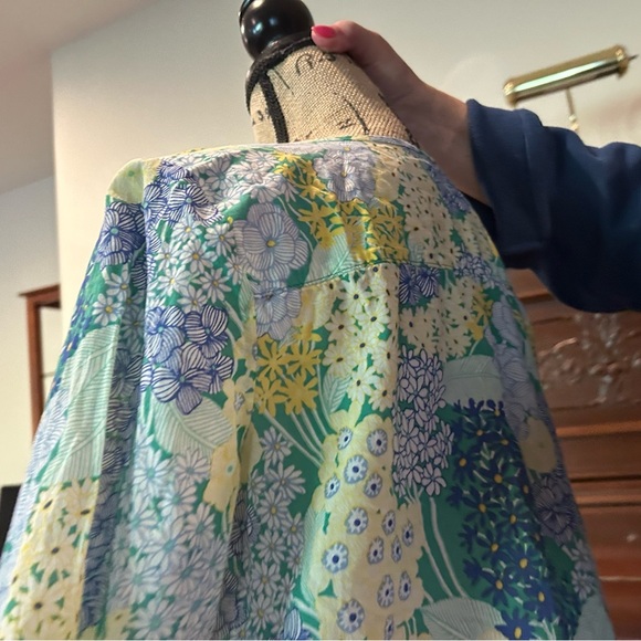 Talbots Floral Blouse - Blue and Yellow - Picture 5 of 7